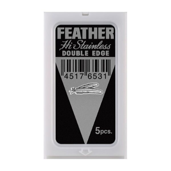 FEATHER PLATIMUM COATED BLADES 5pcs