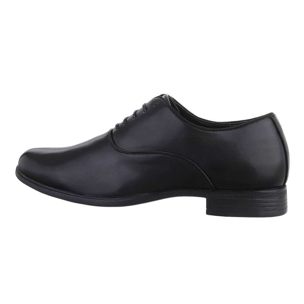Κλειστό δερμάτινο ζευγάρι παπούτσια μαύρο Formal