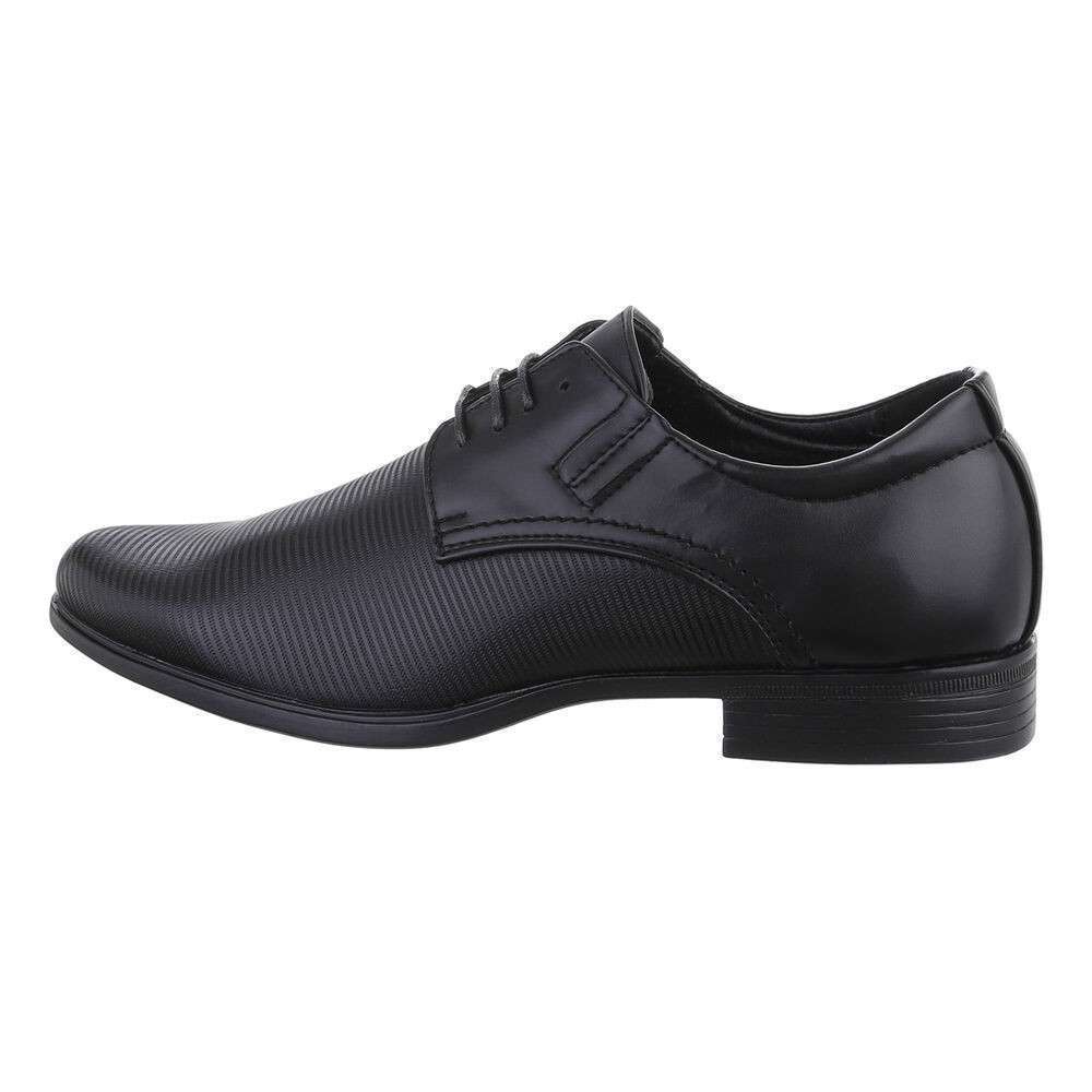 Κλειστό δερμάτινο ζευγάρι παπούτσια Formal μαύρο
