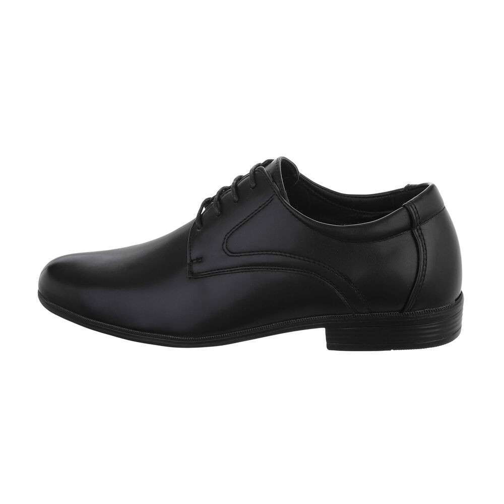 Ανδρικό δερμάτινο ζευγάρι παπούτσια Formal μαύρο