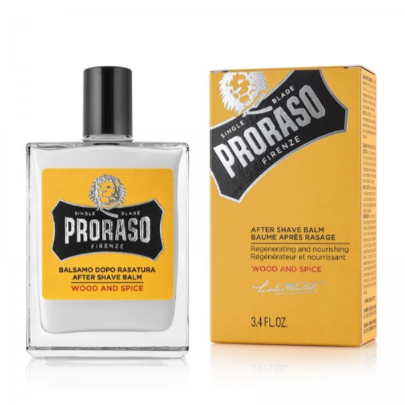 PRORASO AFTER SHAVE BALM WOOD and SPICE 100ml
