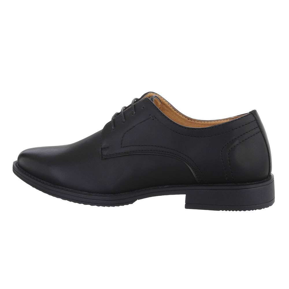 Ανδρικό μαύρο δερμάτινο ζευγάρι παπούτσια Formal