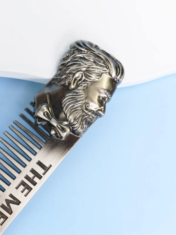 Letter Graphic Beard Comb