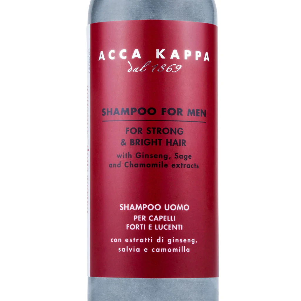 Acca Kappa shampoo for men with ginseng,sage & chamomile extracts 200ml