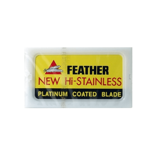 FEATHER PLATIMUM COATED BLADES 10pcs