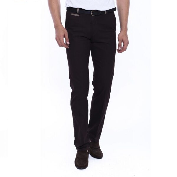 Ανδρικό παντελόνι Slim Fit Καφέ