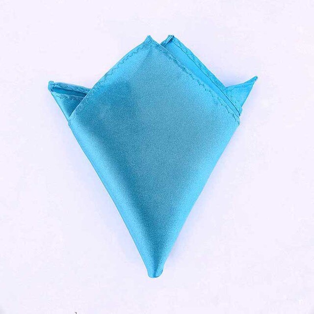 Μπλε της θάλασσας τετράγωνο μαντήλι σακακιού