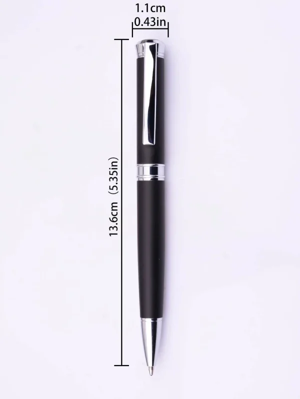 Ανδρικό στυλό πέτου Μαύρο Ασημί