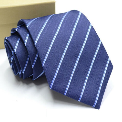 Επίσημη στενή γραβάτα, Μπλε Καρώ