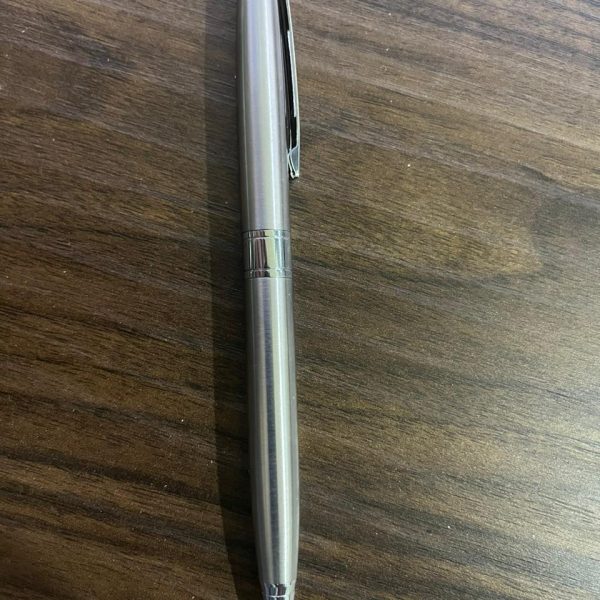 Κομψό ανδρικό στυλό Πέτου Ασημί-Ασημί