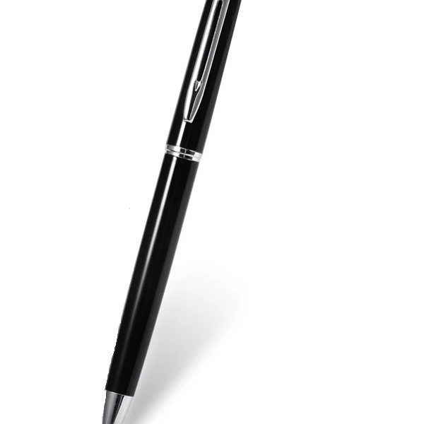 Ανδρικό στυλό πέτου Μαύρο Ασημί