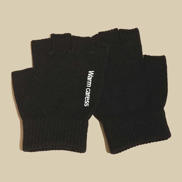 Ανδρικά υφασμάτινα αθλητικά γάντια μαύρα
