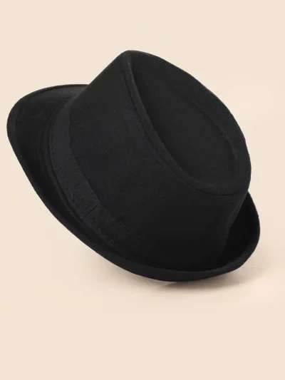 Ανδρικό καπέλο Total Black Fedora