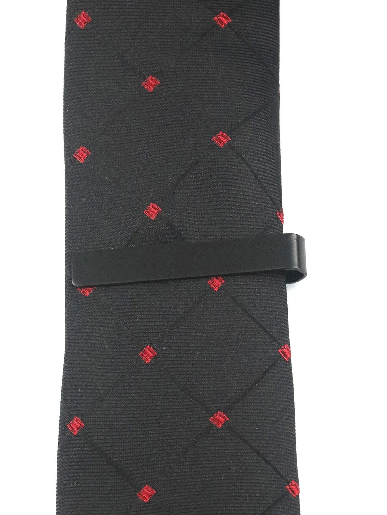 Απλό Κλιπ γραβάτας, ατσάλινο μαύρο