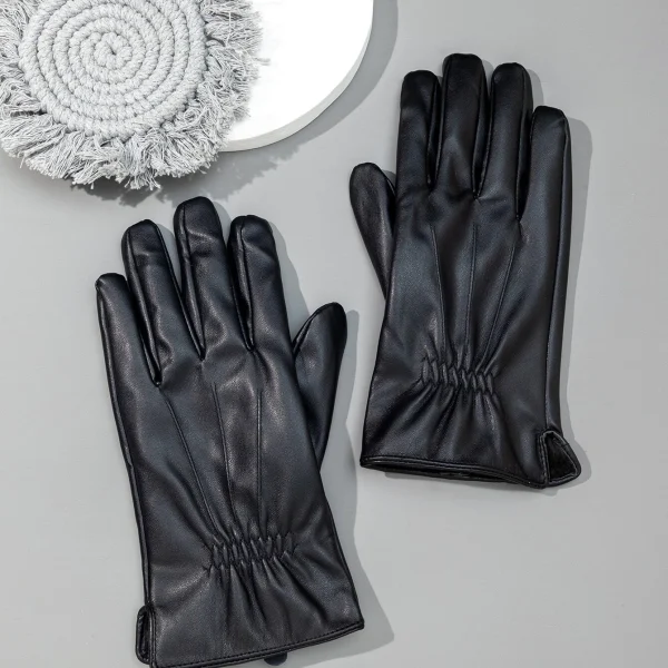 Ανδρικά δερμάτινα touchscreen γάντια