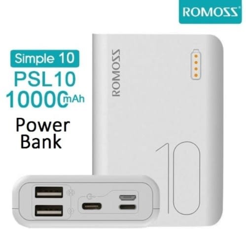 Romoss Powerbank simple 10 10000mAh Λευκό
