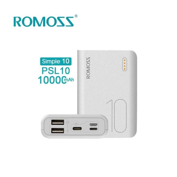 Romoss Powerbank simple 10 10000mAh Λευκό