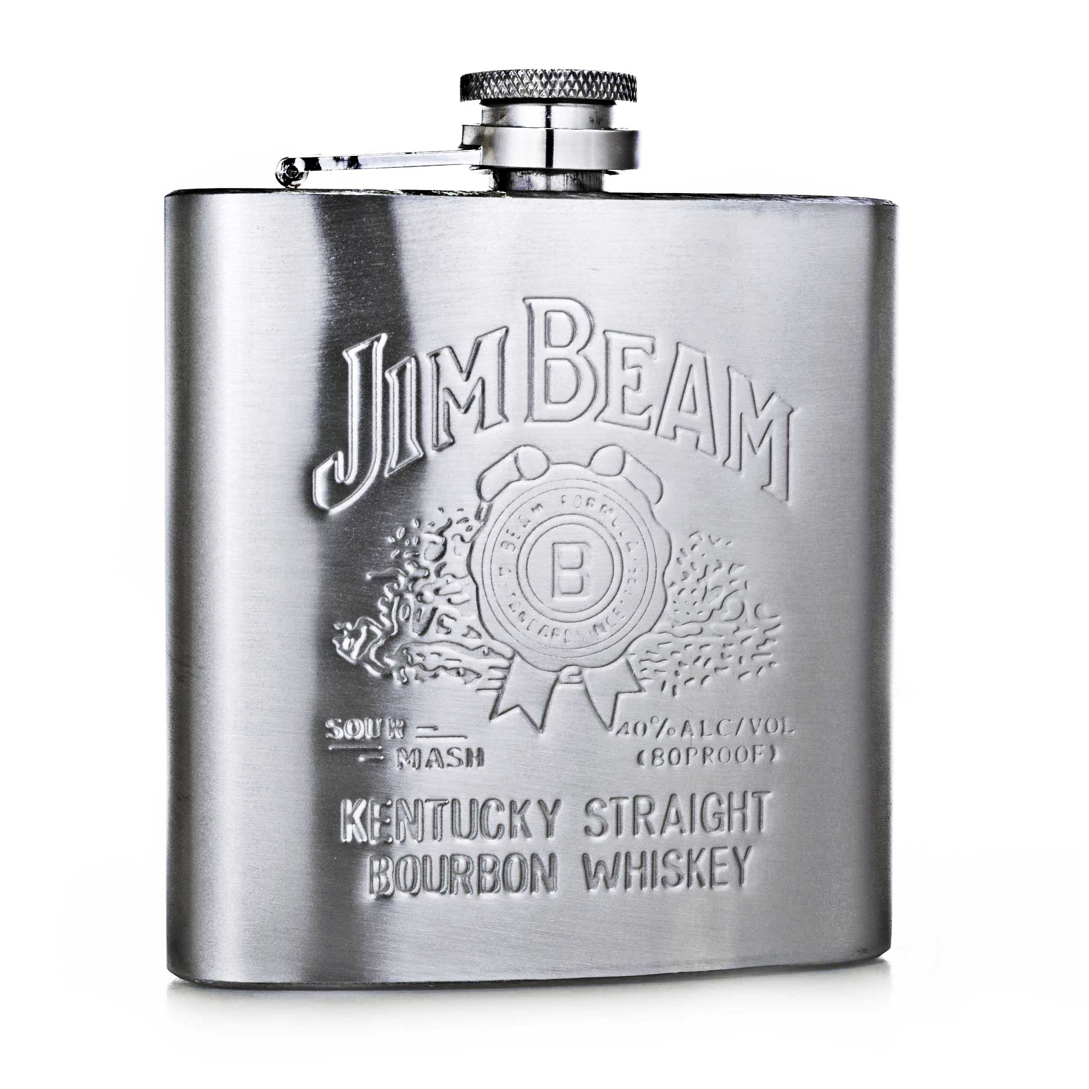 Ανδρικό φλασκί ποτού μεταλλικό Jim Beam