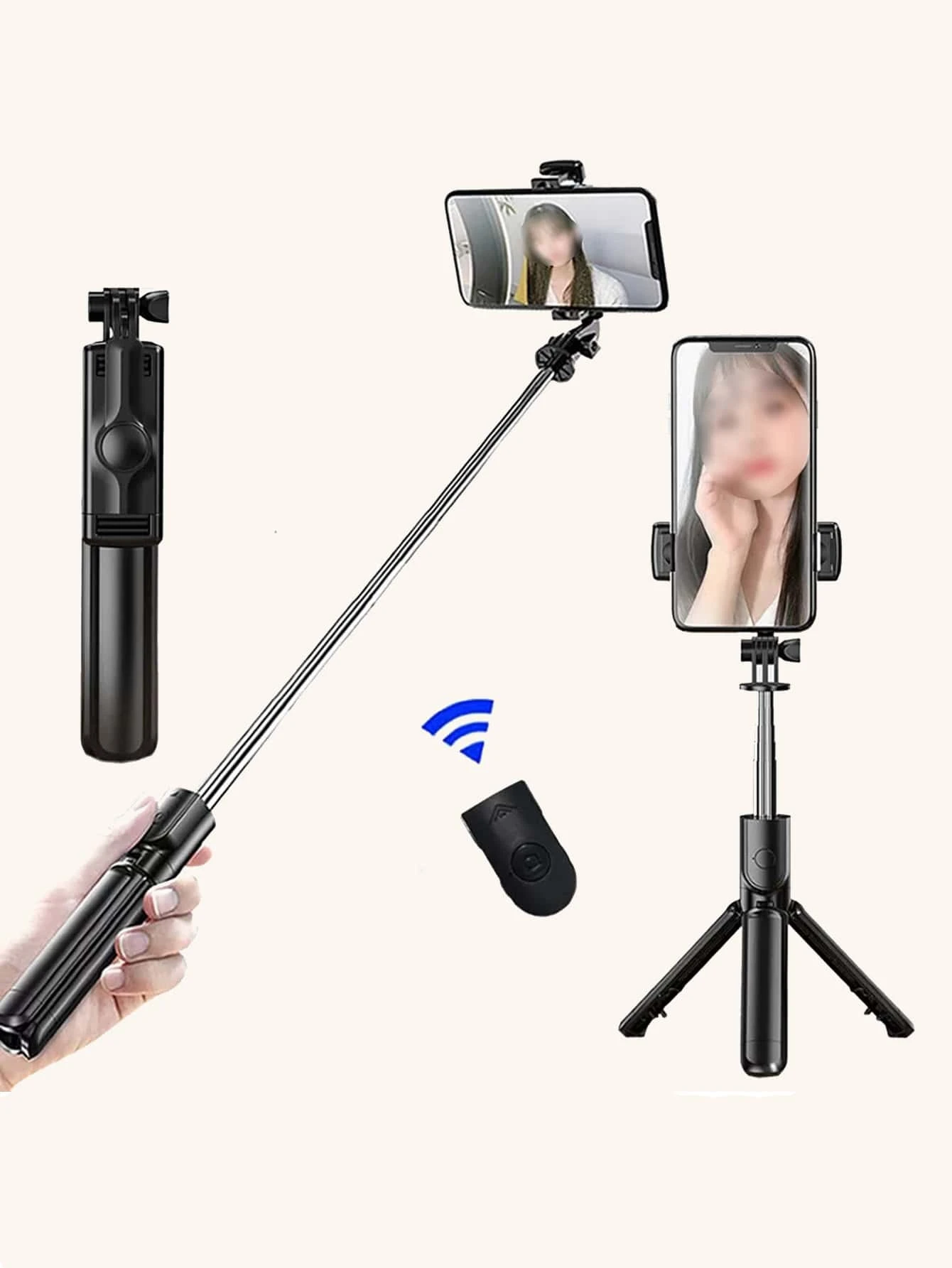 Selfie Stick τρίποδο με τηλεχειριστήριο