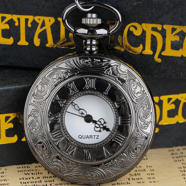 Ανδρικό Vintage Quartz ρολόι τσέπης ασημί αντικέ