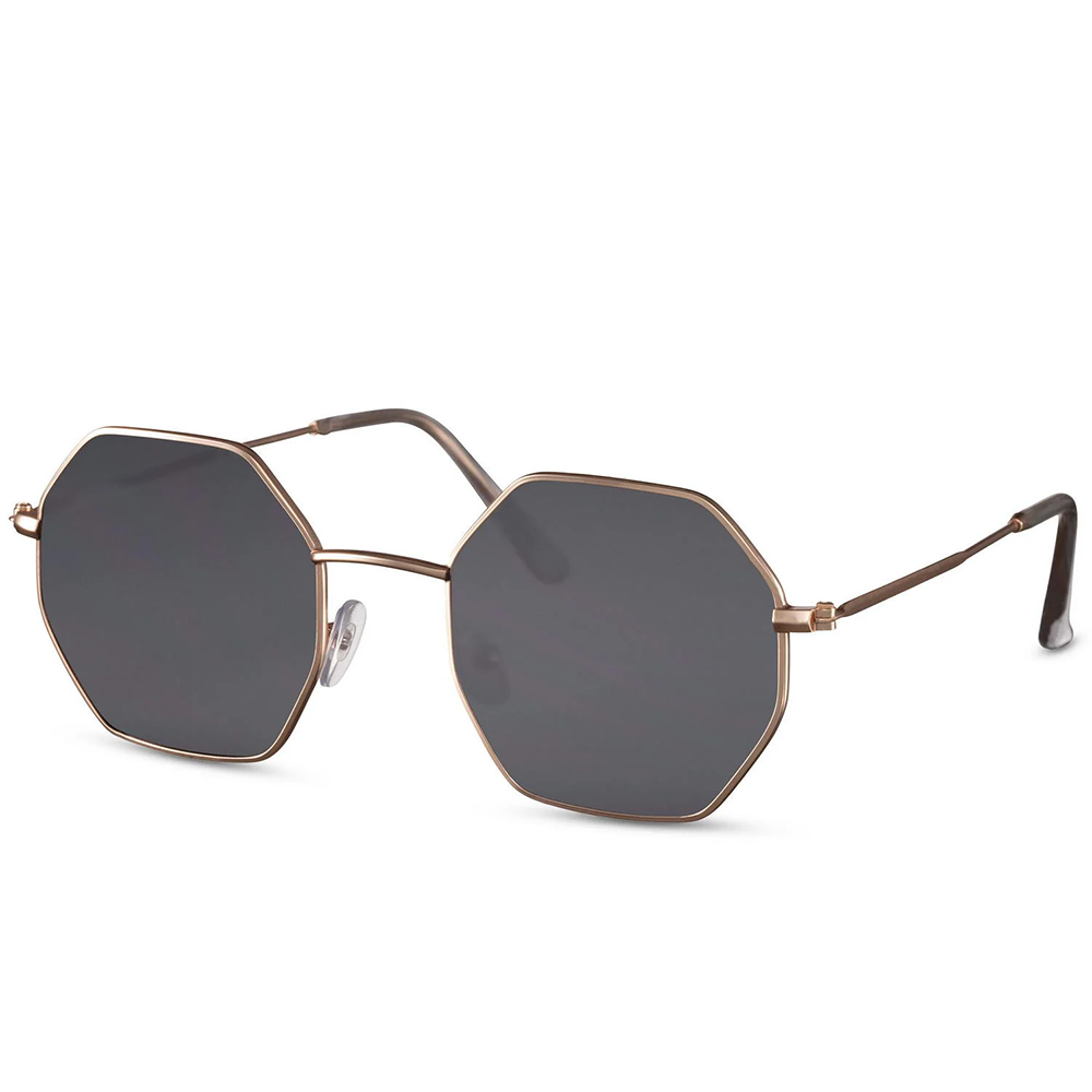 Vintage γυαλιά ηλίου οκτάγωνα golden-black