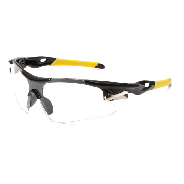Μοντέρνα γυαλιά ηλίου ποδηλατικά black-yellow