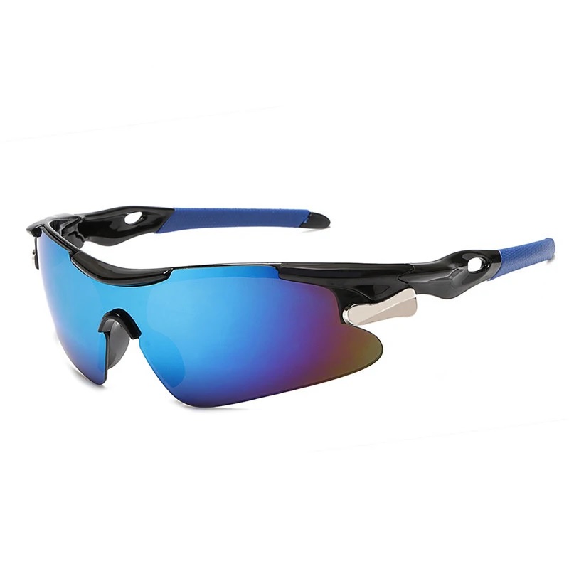Μοντέρνα γυαλιά ηλίου ποδηλατικά black-blue