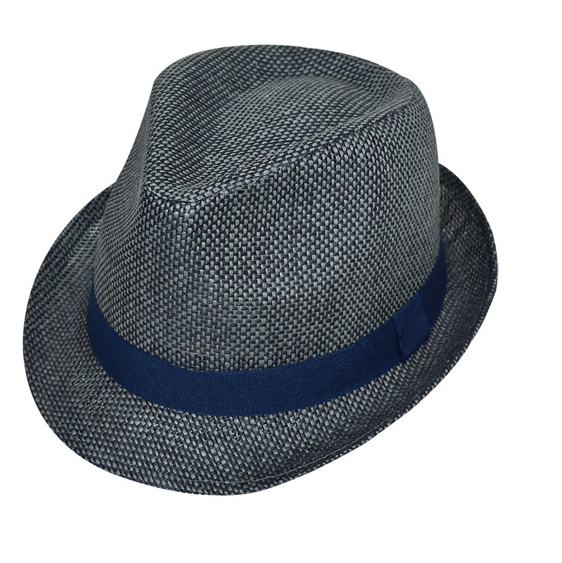 Ανδρικό καπέλο τύπου Panama μπλέ με κορδέλα