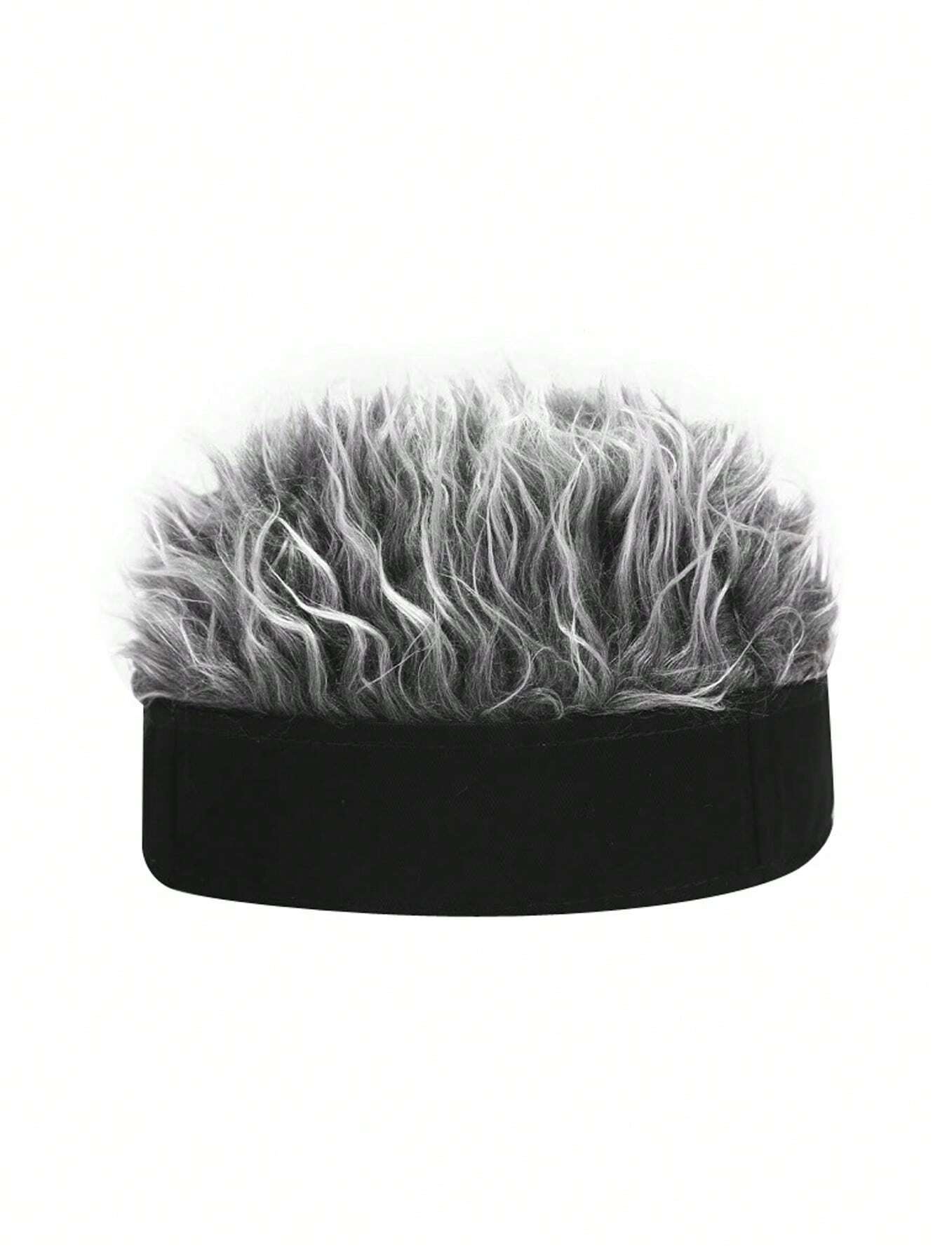 Μαύρο πλεκτό καπέλο funny hair