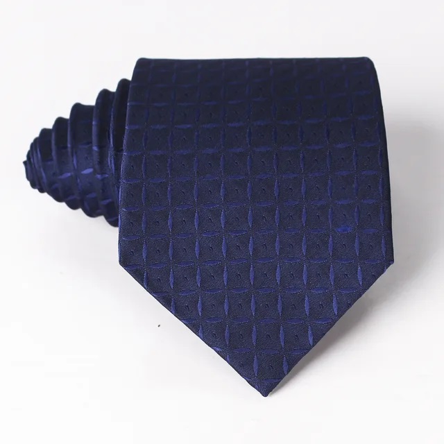 Επίσημη γραβάτα μπλε με τετράγωνο σχέδιο