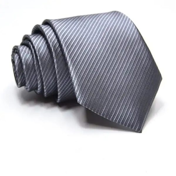 Επίσημη γραβάτα γκρι με λεπτές γραμμές