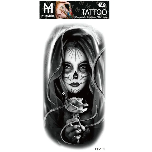 Ανδρικό αδιάβροχο προσωρινό τατουάζ Mujer de la muertos