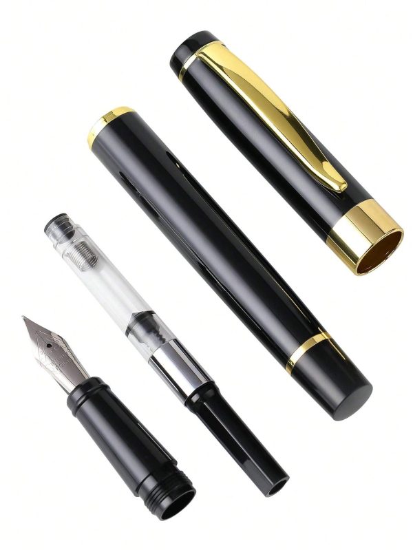 Κομψή μοντέρνα πένα μαύρο χρυσό ΙΙ Εξαιρετικής ποιότητας πέννα,με άψογο φινίρισμα Αυτή η πένα είναι πιο εύχρηστη και πολυτελής με νέα υλικά και δυναμικό σχεδιασμό. Κωδικός προϊόντος: 31441718 Χρώμα: Μαύρο Χρυσό Συνοδεύεται με 3 αμπούλες
