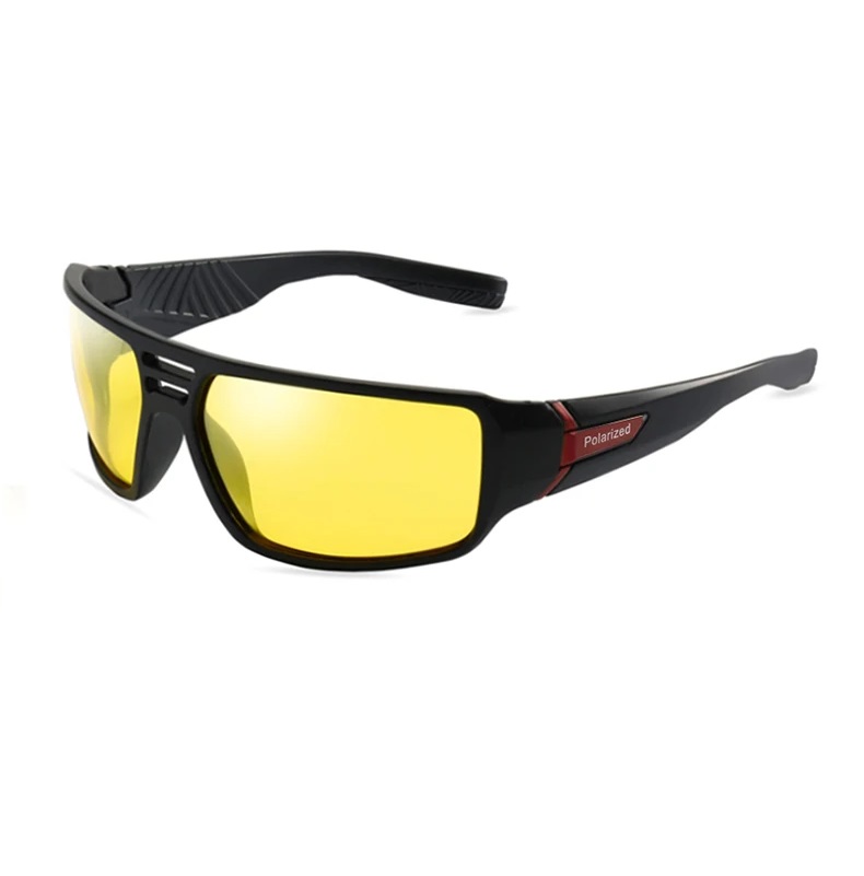 Γυαλιά ηλίου ποδηλασίας μαύρο με κίτρινο φακό
