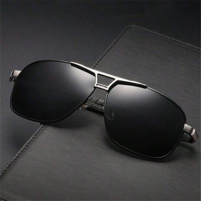 Ανδρικά μαύρα γυαλιά ηλίου τύπου aviator