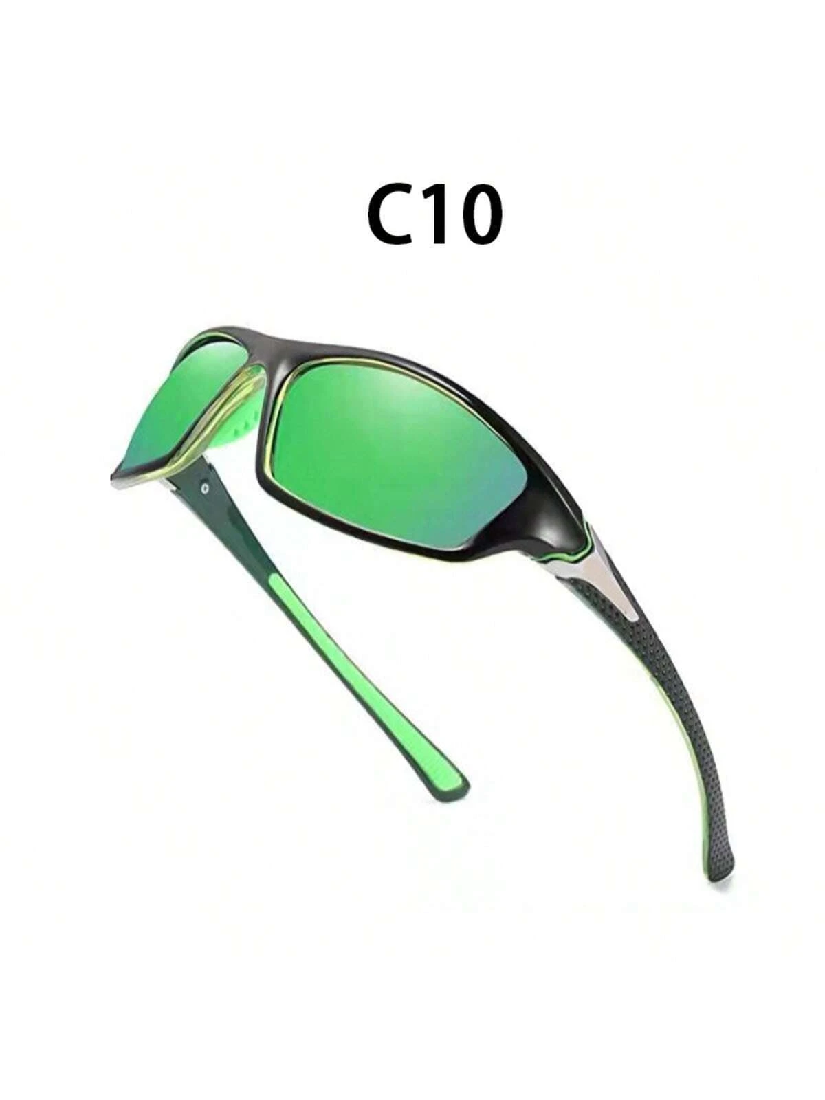 Μοντέρνα αντιανεμικά γυαλιά ηλίου polarized -πράσινος φακός
