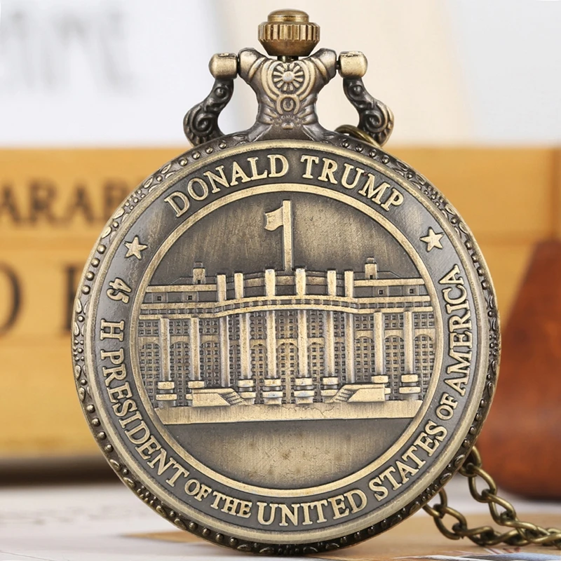 Ανδρικό Vintage Quartz ρολόι τσέπης χρυσό αντικέ United States