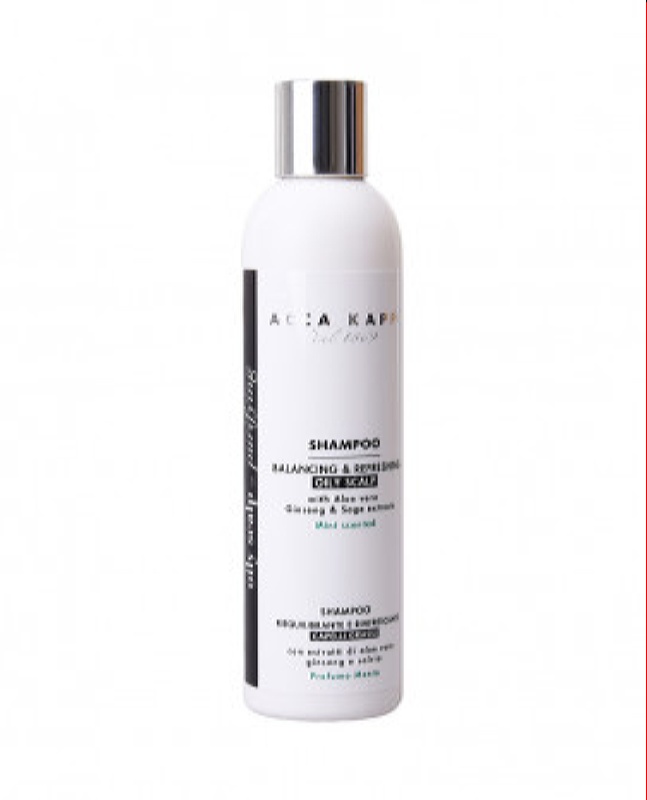 Acca Kappa shampoo balancing & refreshing oily scalp with Aloe vera,ginseng & sage extracts 250ml(8,25fl.oz.)