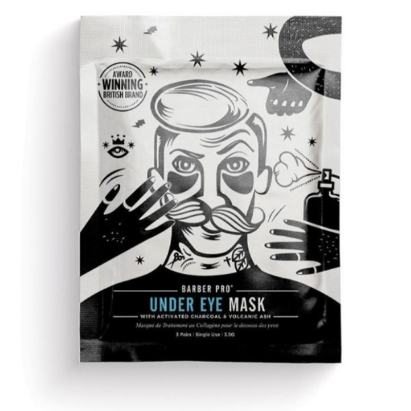 BARBER PRO UNDER EYE MASK (with activated charcoal & volcanic ash)