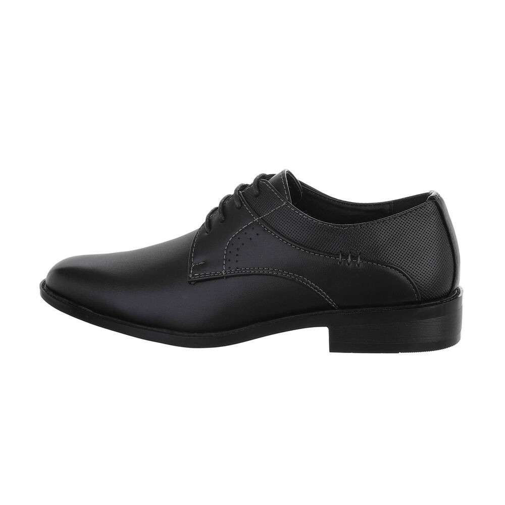 Κλειστό μαύρο δερμάτινο ζευγάρι παπούτσια Formal