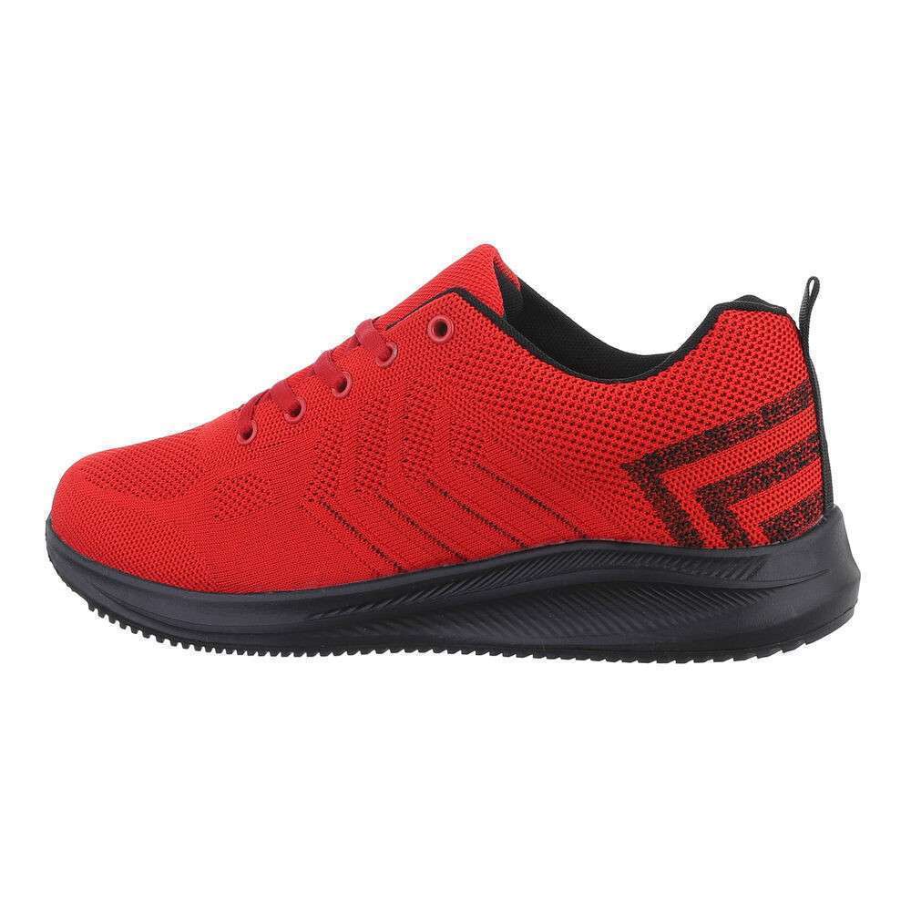Ανδρικά Sneakers μαύρο κόκκινο